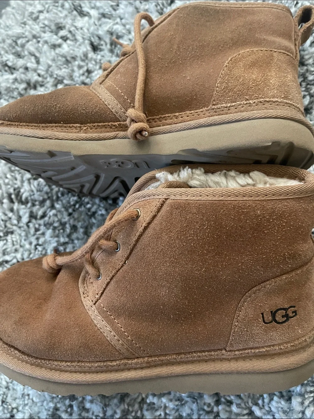 UGG Kids Chestnut Suede Lined Ankle Boots